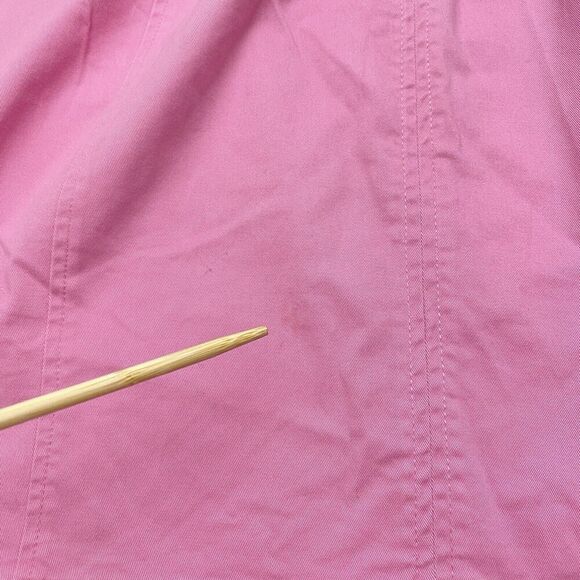 Boden Helena Pink Chino Short Dress Sleeveless Knee Length V Neck  Women's 12R - Picture 3 of 10